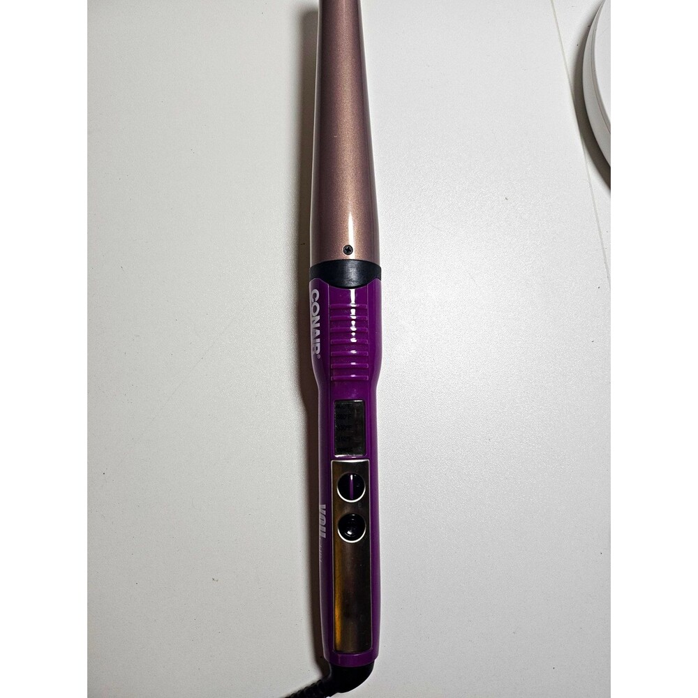 Conair You Curl Curling Iron Purple, 4 Heat Settings Up to 400°F, Safety Stand